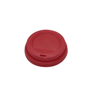 Plastové viečka na 300ml, 340ml a 450ml pohár ČERVENY-RED / 100 ks