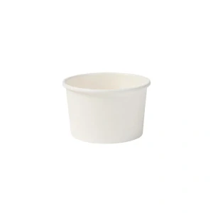 Zmrzlinový pohár z papiera 130 ml biely / 25 ks